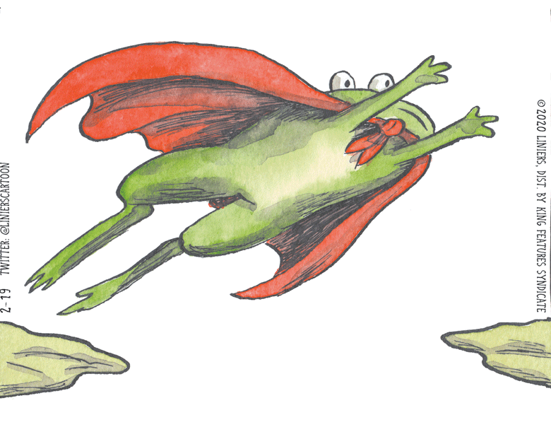 Seafood OCR: 2-19 TWITTER: @LINIERSCARTOON © 2020 LINIERSDIST. BY KING FEATURES SYNDICATE 2-19 TWITTER: @LINIERSCARTOON © 2020 LINIERSDIST. BY KING FEATURES SYNDICATE