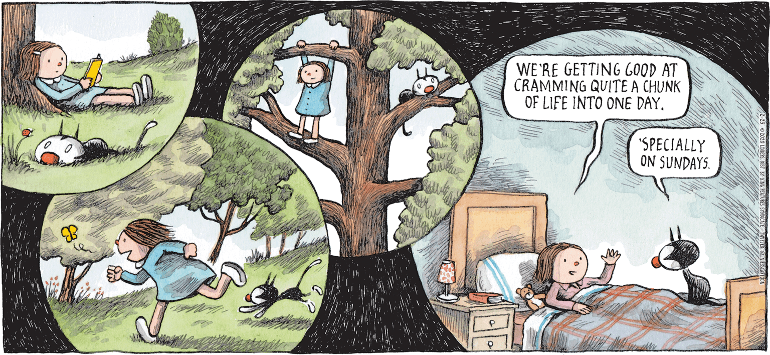 Grass OCR: MACANUDO WE'RE GETTING 6OOD AT CRAMMING QUITE A CHUNK OF LIFE INTO ONE DAY"SPECIALLY ON SUNDAYS. LINIERS MACANUDO WE'RE GETTING 6OOD AT CRAMMING QUITE A CHUNK OF LIFE INTO ONE DAY"SPECIALLY ON SUNDAYS. LINIERS