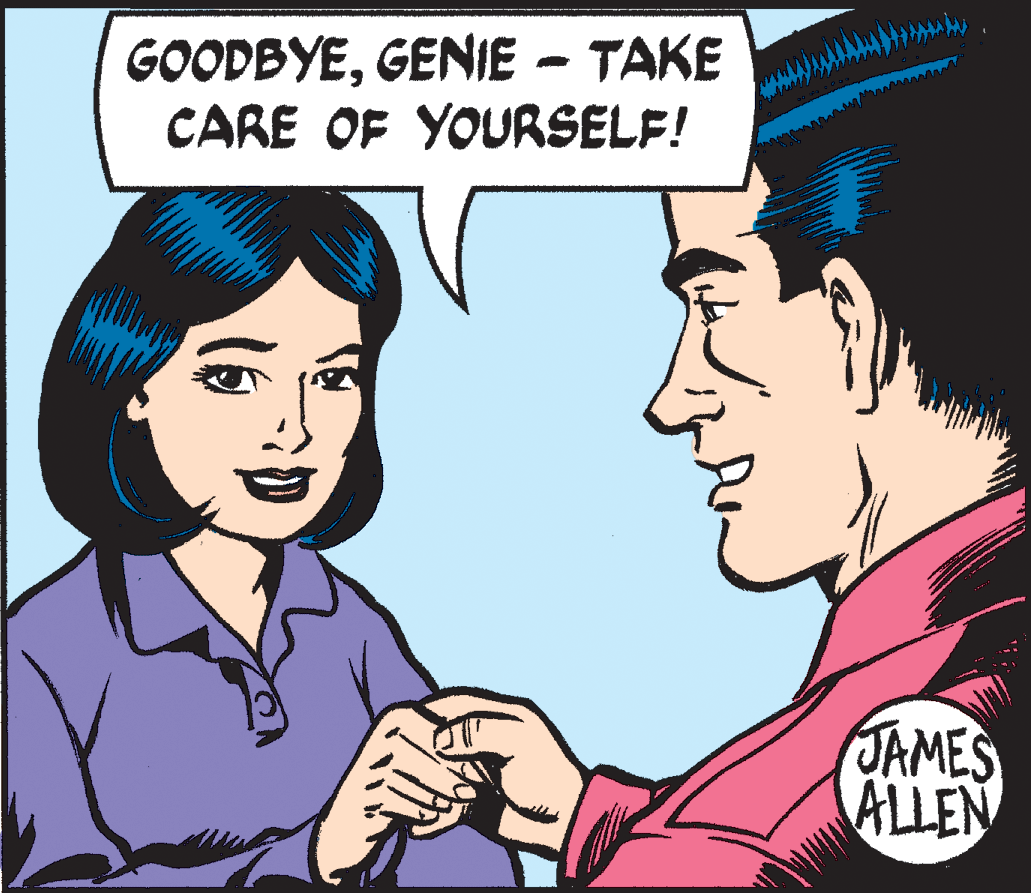 Happy OCR: GOODBYEGENIE – TAKE CARE OF YOURSELF! JAMES ALLEN GOODBYEGENIE – TAKE CARE OF YOURSELF! JAMES ALLEN