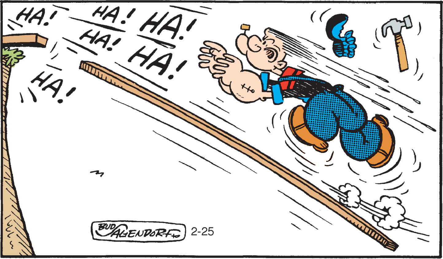 Graphics OCR: HA! HA! HA! HA! HA! HA! BUD ENDORFE 2-25 ??w HA! HA! HA! HA! HA! HA! BUD ENDORFE 2-25 ?? w