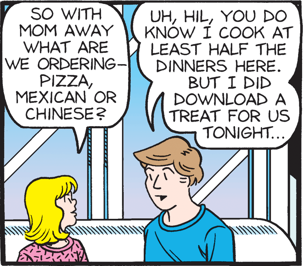 Organism OCR: SO WITH MOM AWAY WHAT ARE WE ORDERING- PIZZAMEXICAN OR CHINESE? UHYOU DO KNOW I COOK AT LEAST HALF THE DINNERS HERE. BUT I DID DOWNLOAD A TREAT FOR US TONIGHT... SO WITH MOM AWAY WHAT ARE WE ORDERING- PIZZAMEXICAN OR CHINESE? UHYOU DO KNOW I COOK AT LEAST HALF THE DINNERS HERE. BUT I DID DOWNLOAD A TREAT FOR US TONIGHT...