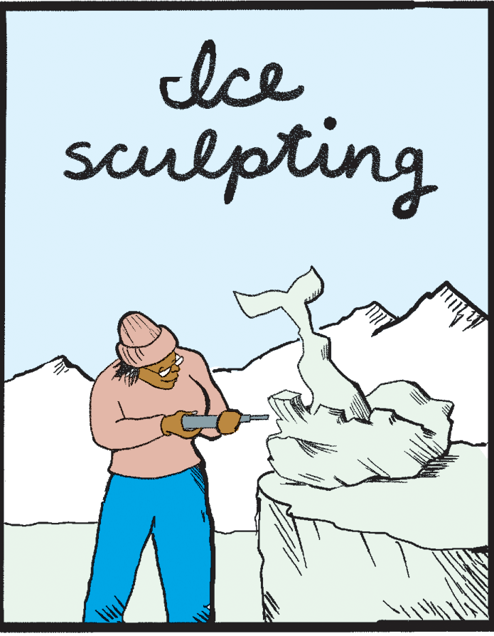 Elbow OCR: Ice sculpting Ice sculpting
