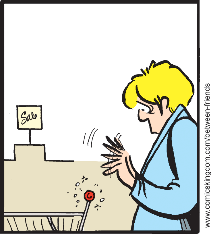 Clip art OCR: Sale www.comicskingdom.com/between-friends Sale www.comicskingdom.com/between-friends