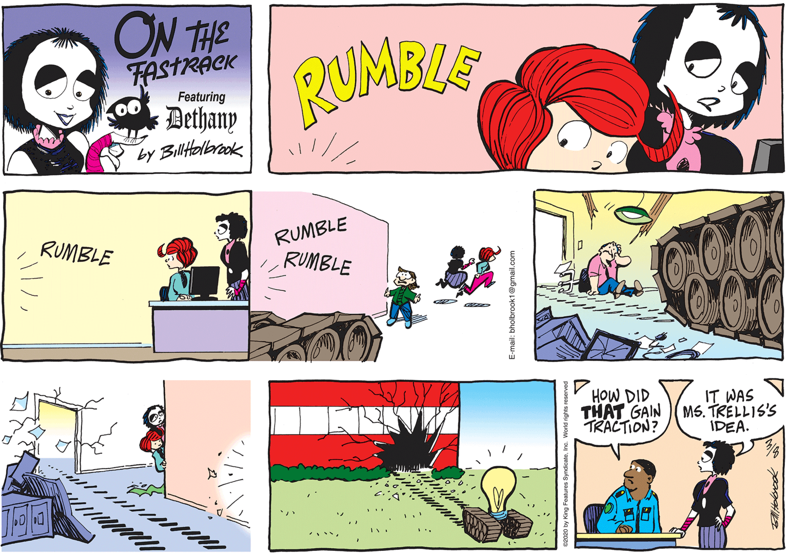 Font OCR: ON THE FASTRACK Dethany by Billtolbrook RUMBLE Featuring RUMBLE RUMBLE RUMBLE HOW DID THAT GAIN TRACTION? IT WAS MS. TRELLIS'S IDEA. E-mail: bholbrook1@gmail.com ON THE FASTRACK Dethany by Billtolbrook RUMBLE Featuring RUMBLE RUMBLE RUMBLE HOW DID THAT GAIN TRACTION? IT WAS MS. TRELLIS'S IDEA. E-mail: bholbrook1@gmail.com