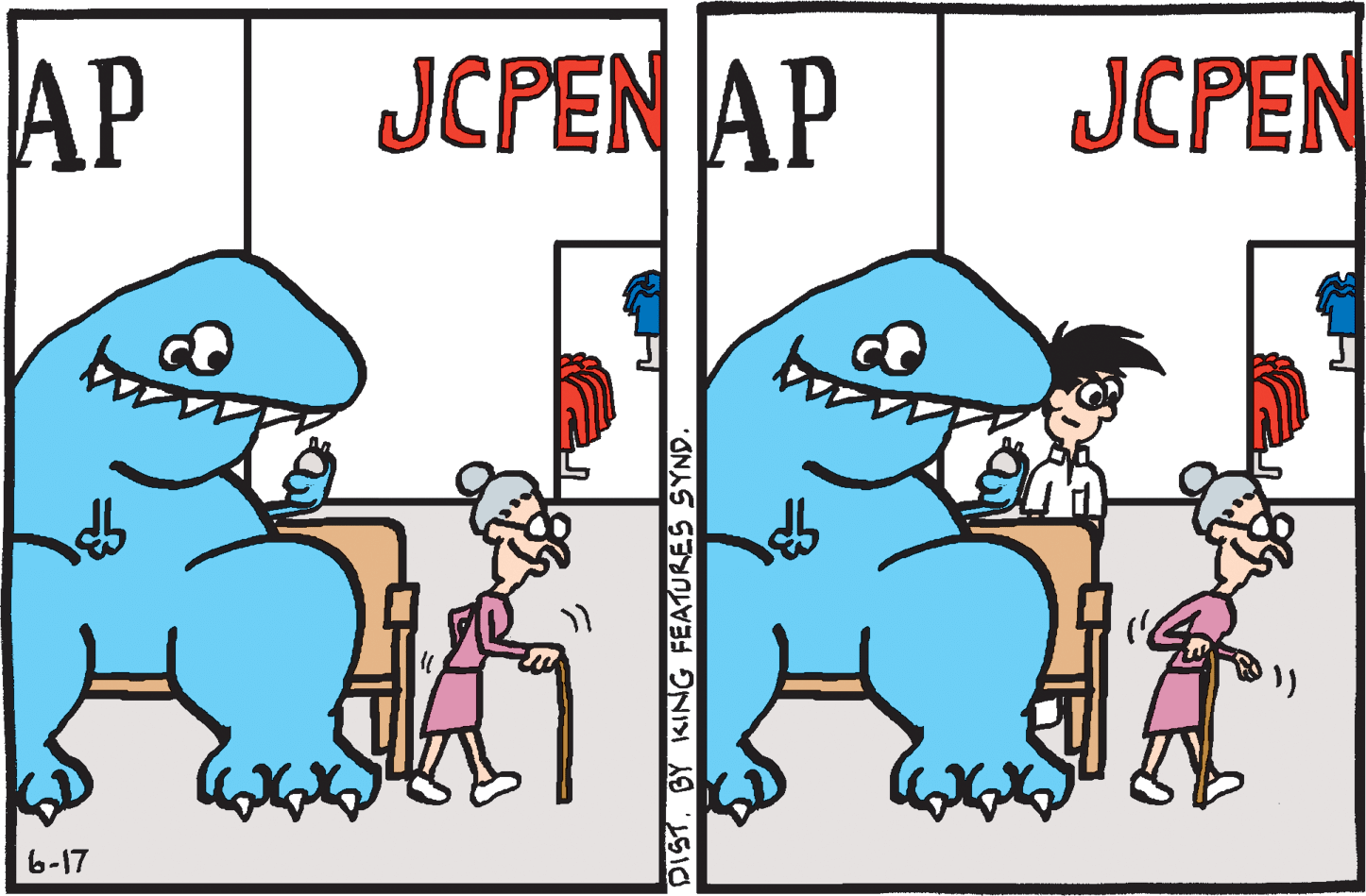 Animation OCR: AP JCPEN AP JCPEN 6-17 DISTBY KING FEATURES SYND. AP JCPEN AP JCPEN 6-17 DISTBY KING FEATURES SYND.