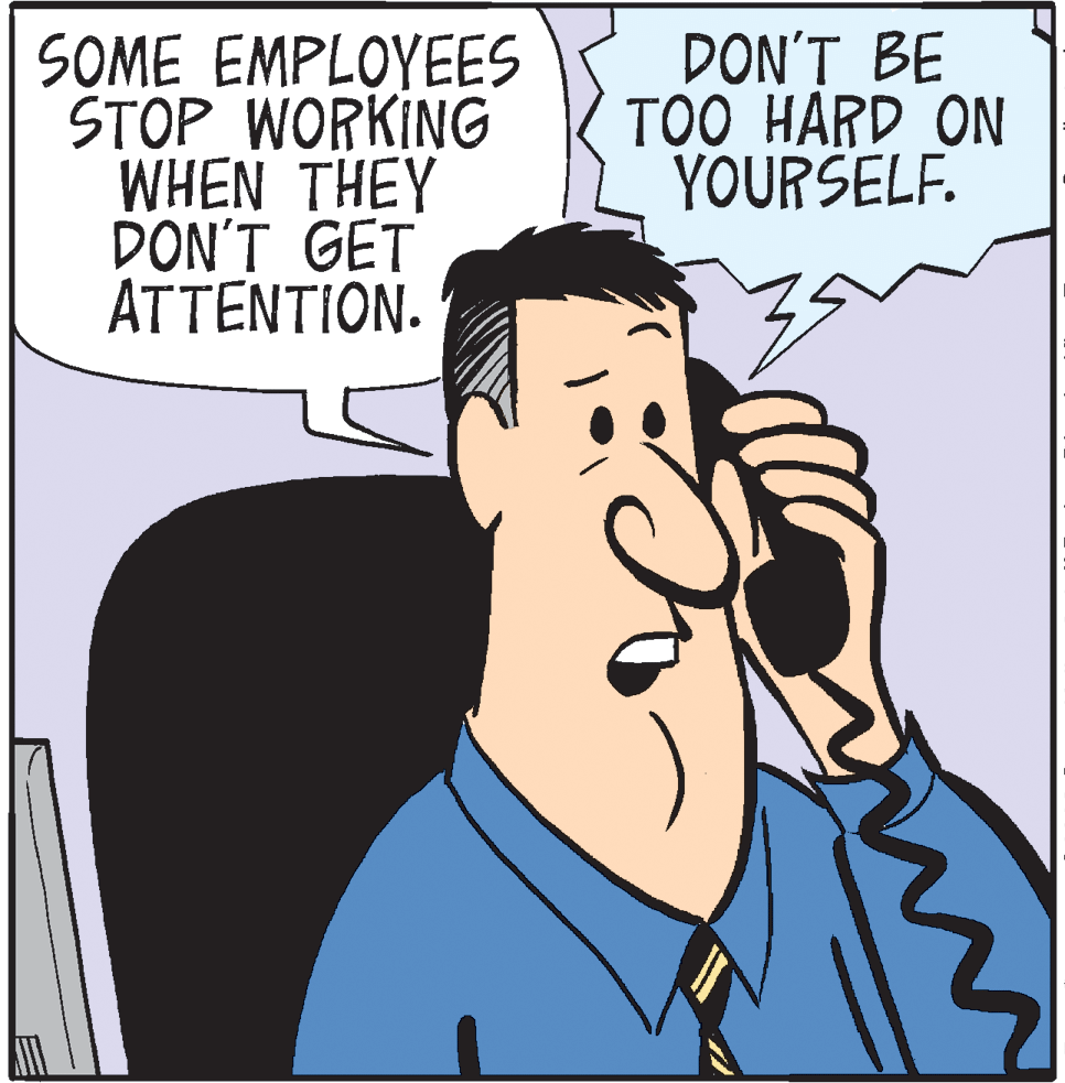 Pleased OCR: SOME EMPLOYEES STOP WORKING WHEN THEY DON'T GET ?????????. DON'T BE TOO HARD ON YOURSELF. SOME EMPLOYEES STOP WORKING WHEN THEY DON'T GET ?????????. DON'T BE TOO HARD ON YOURSELF.