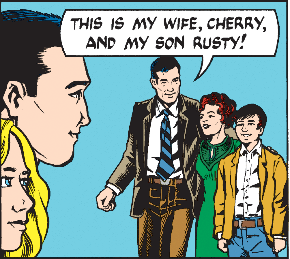Line OCR: THIS IS MY WIFEAND MY SON RUSTY! ?? THIS IS MY WIFEAND MY SON RUSTY! ??