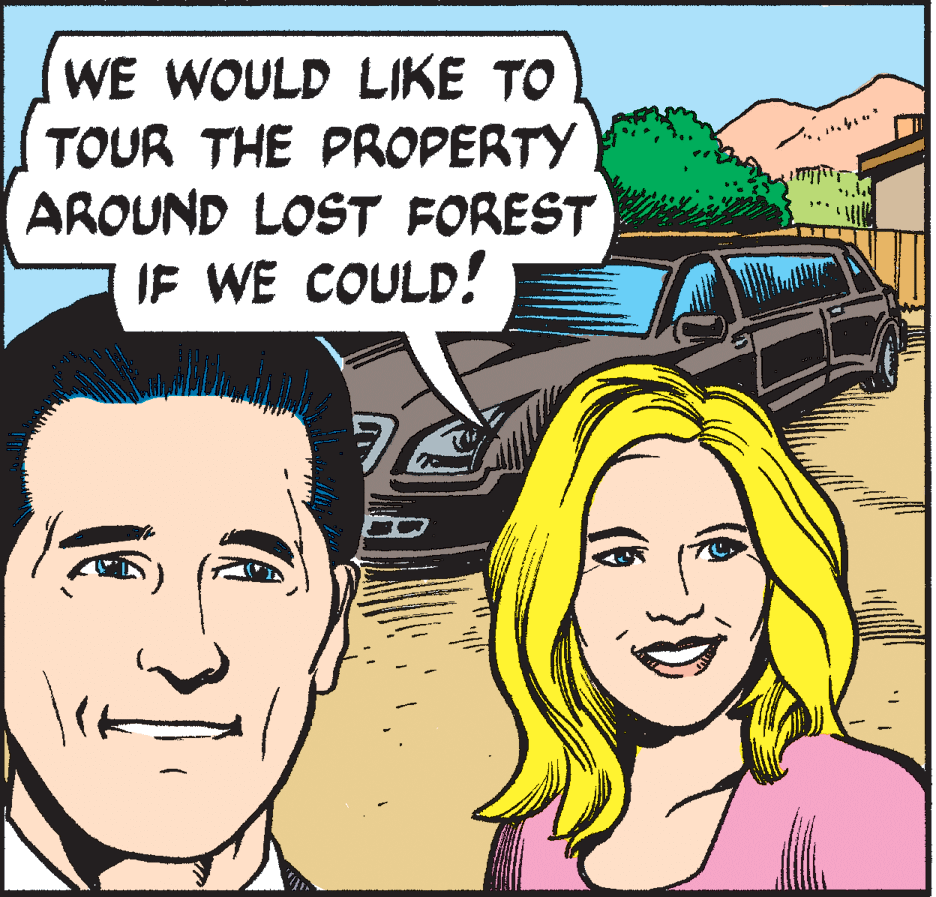 Smile OCR: WE WOULD LIKE TO TOUR THE PROPERTY AROUND LOST FOREST IF WE COULD! WE WOULD LIKE TO TOUR THE PROPERTY AROUND LOST FOREST IF WE COULD!
