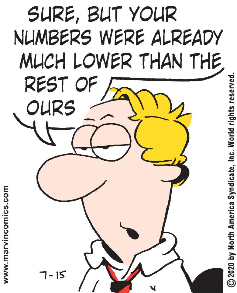 Handwriting OCR: SUREBUT YOUR NUMBERS WERE ALREADY MUCH LOWER THAN THE REST OF OURS 7-15 www.marvincomics.com © 2020 by North America SyndicateInc. World rights reserved. SUREBUT YOUR NUMBERS WERE ALREADY MUCH LOWER THAN THE REST OF OURS 7-15 www.marvincomics.com © 2020 by North America SyndicateInc. World rights reserved.