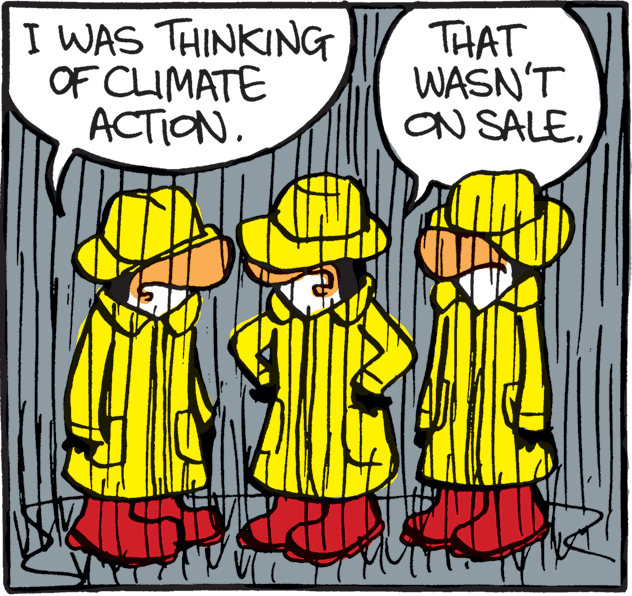 Art OCR: I WAS THINKING OF CLIMATE ACTION. THAT WASN'T ON SALEI WAS THINKING OF CLIMATE ACTION. THAT WASN'T ON SALE