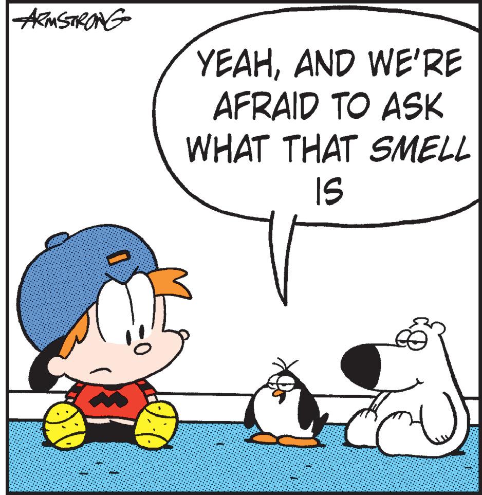 Humour OCR: YEAHAND WE'RE AFRAID TO ASK WHAT THAT SMELL IS YEAHAND WE'RE AFRAID TO ASK WHAT THAT SMELL IS