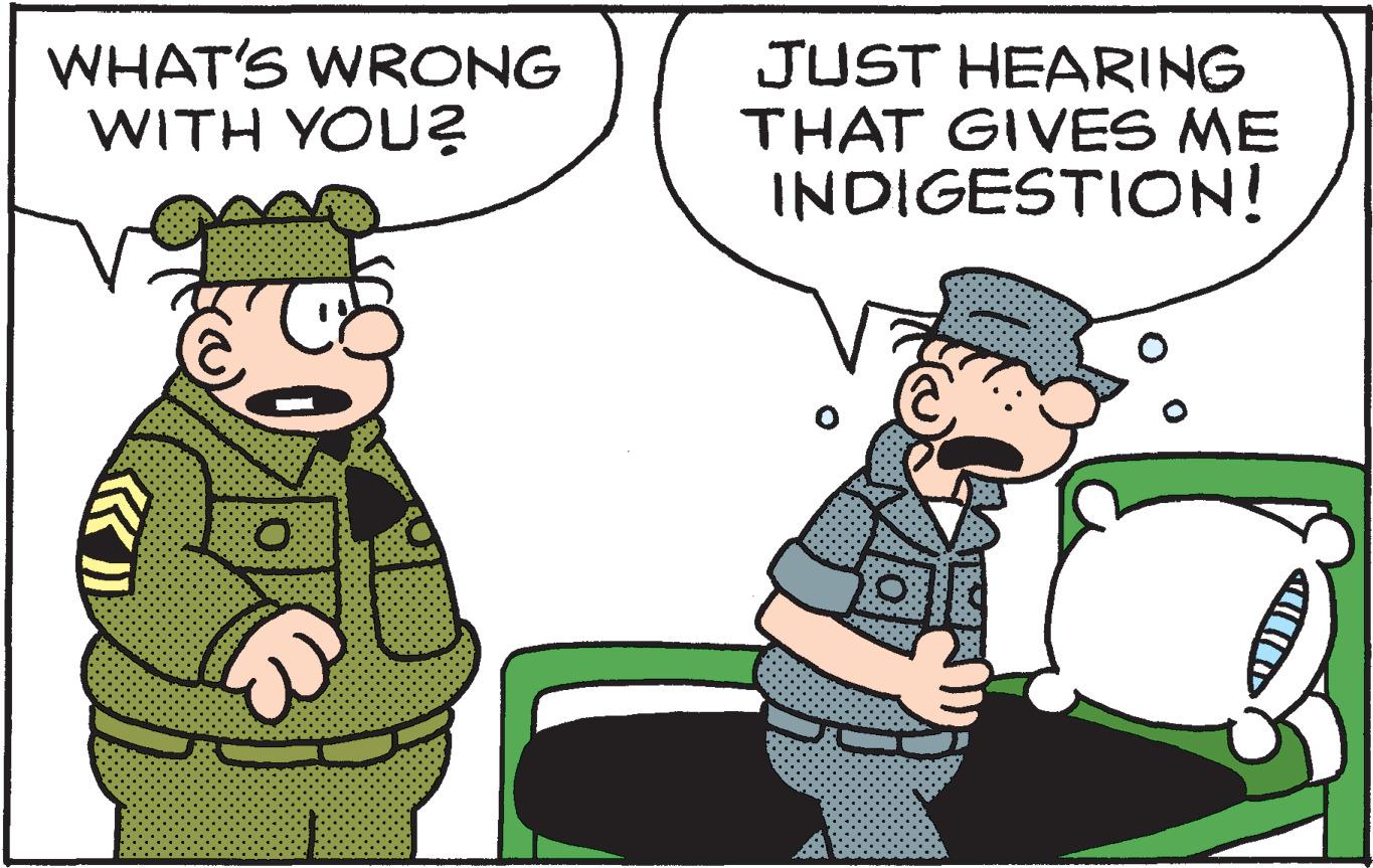 Comics OCR: WHAT'S WRONG WITH YOU? JUST HEARING THAT GIVES ME INDIGESTION! WHAT'S WRONG WITH YOU? JUST HEARING THAT GIVES ME INDIGESTION!