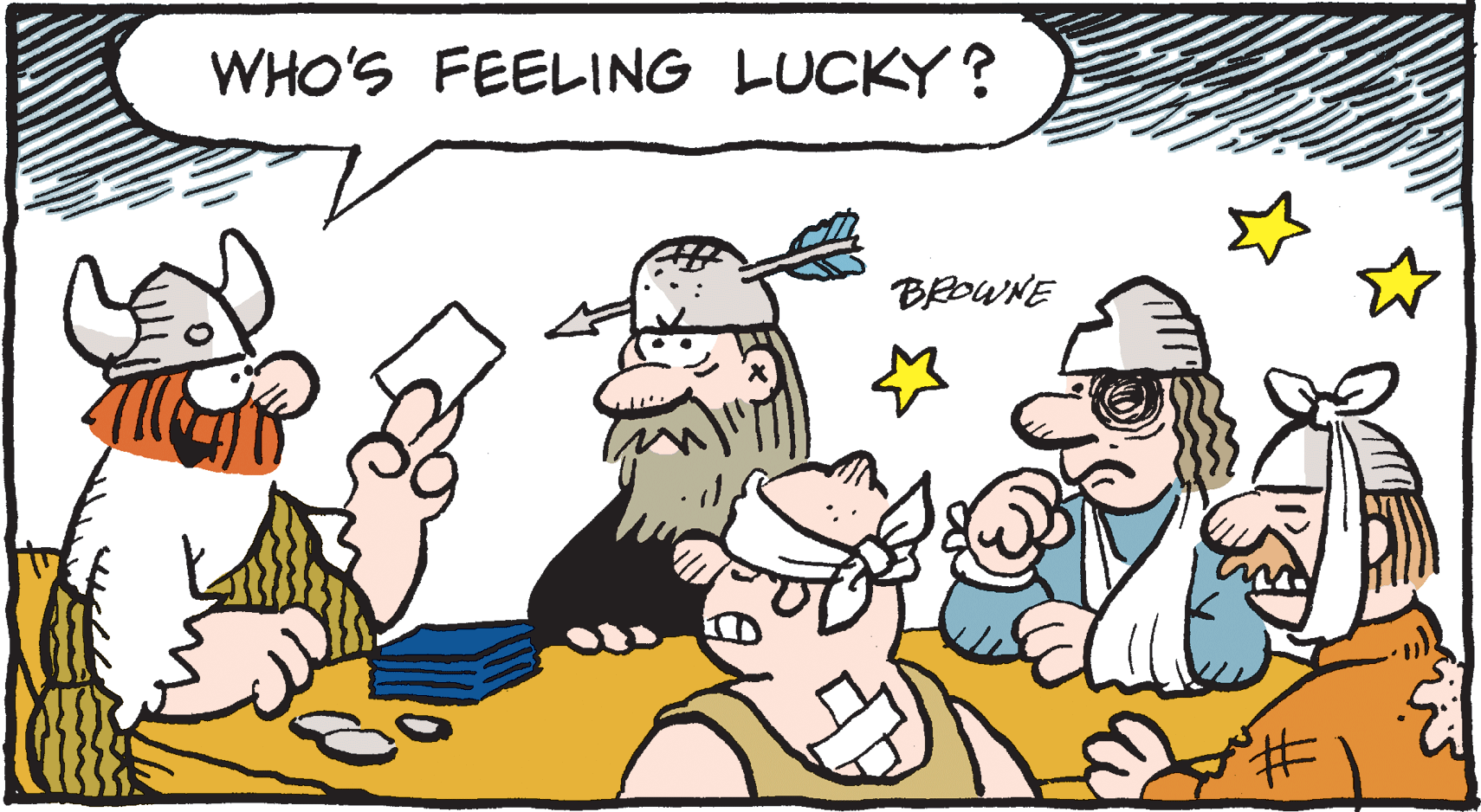 Happy OCR: WHO'S FEELING LUCKY? BROWNE WHO'S FEELING LUCKY? BROWNE