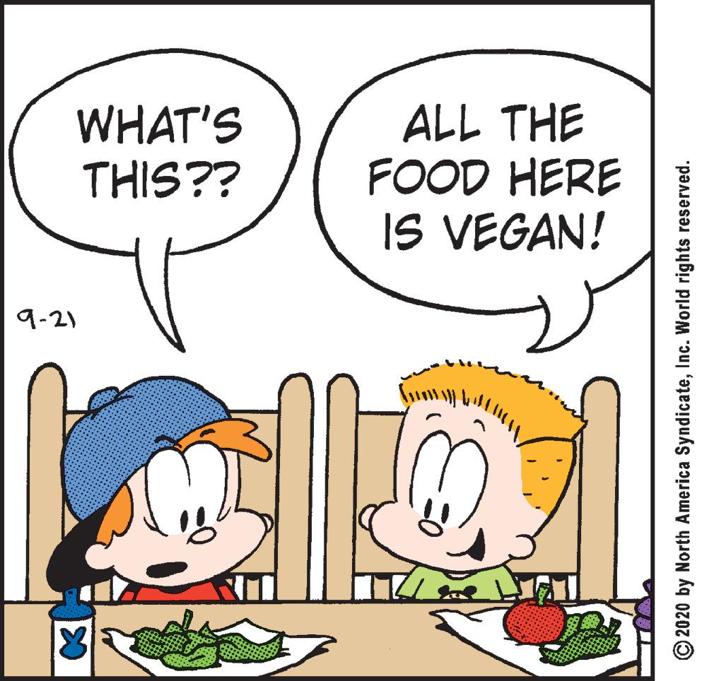 Mammal OCR: WHAT'S THIS?? ALL THE FOOD HERE IS VEGAN! 9-2) © 2020 by North America SyndicateInc. World rights reserved. WHAT'S THIS?? ALL THE FOOD HERE IS VEGAN! 9-2) © 2020 by North America SyndicateInc. World rights reserved.