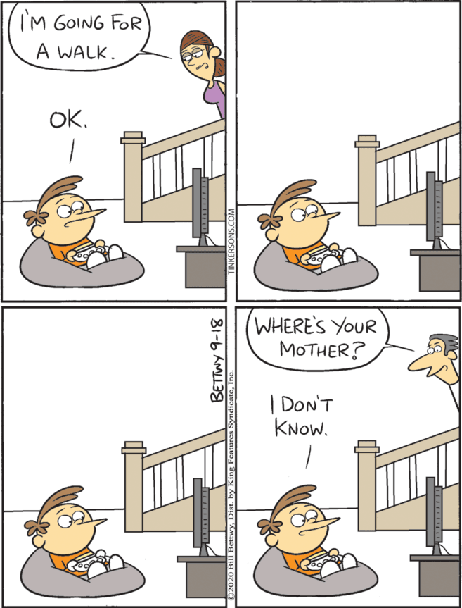 Fiction OCR: WHERE'S YOUR MOTHER? IM GOING FOR A WALK. DON'T KNOW. OK81-6 AM WHERE'S YOUR MOTHER? IM GOING FOR A WALK. DON'T KNOW. OK81-6 AM