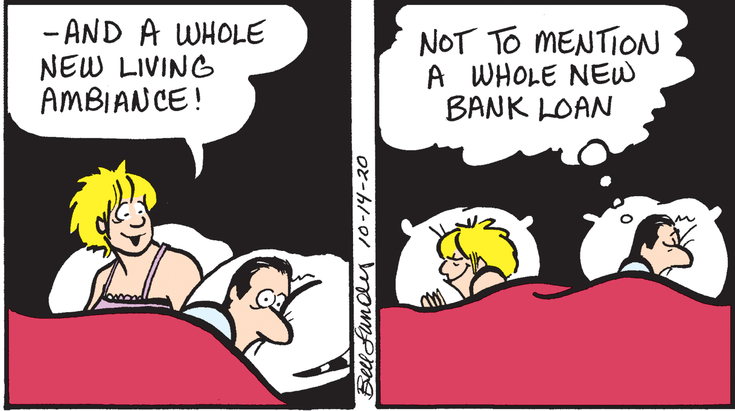 Interaction OCR: - AND A WHOLE NEW LIVING AMBIANCE! NOT TO MENTION A WHOLE NEW BANK LOAN Bell fundly 10-14-20 - AND A WHOLE NEW LIVING AMBIANCE! NOT TO MENTION A WHOLE NEW BANK LOAN Bell fundly 10-14-20