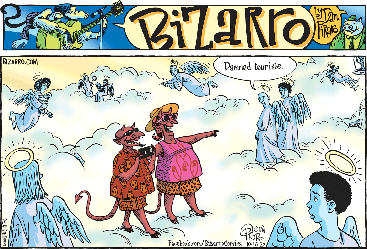 Adaptation OCR: BIZARRO.COM Damned tourists. Facebook.com/ BizarroComics 10.18 20 Digt 9 King Fatuas BIZARRO.COM Damned tourists. Facebook.com/ BizarroComics 10.18 20 Digt 9 King Fatuas