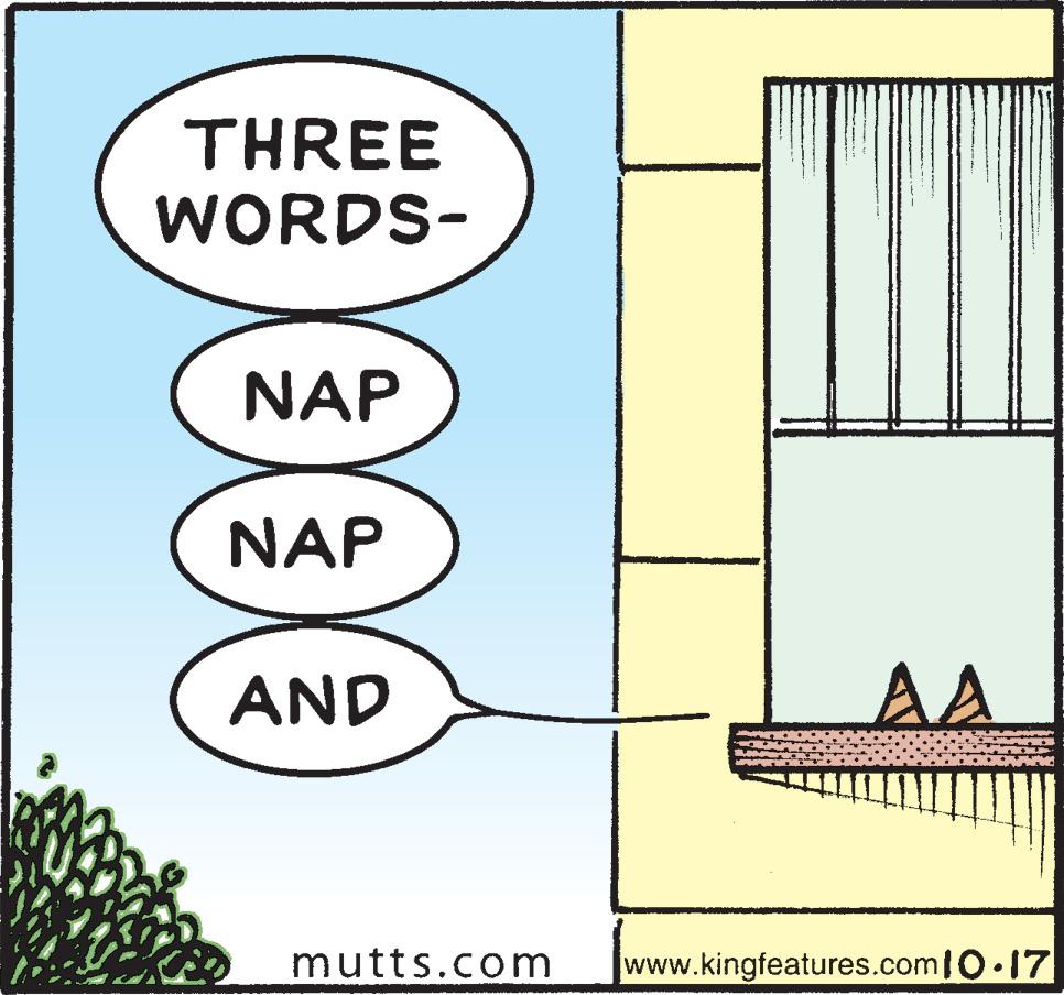 Parallel OCR: THREE WORDS- NAP NAP AND AA mutts.com www.kingfeatures.com10.17 THREE WORDS- NAP NAP AND AA mutts.com www.kingfeatures.com10.17