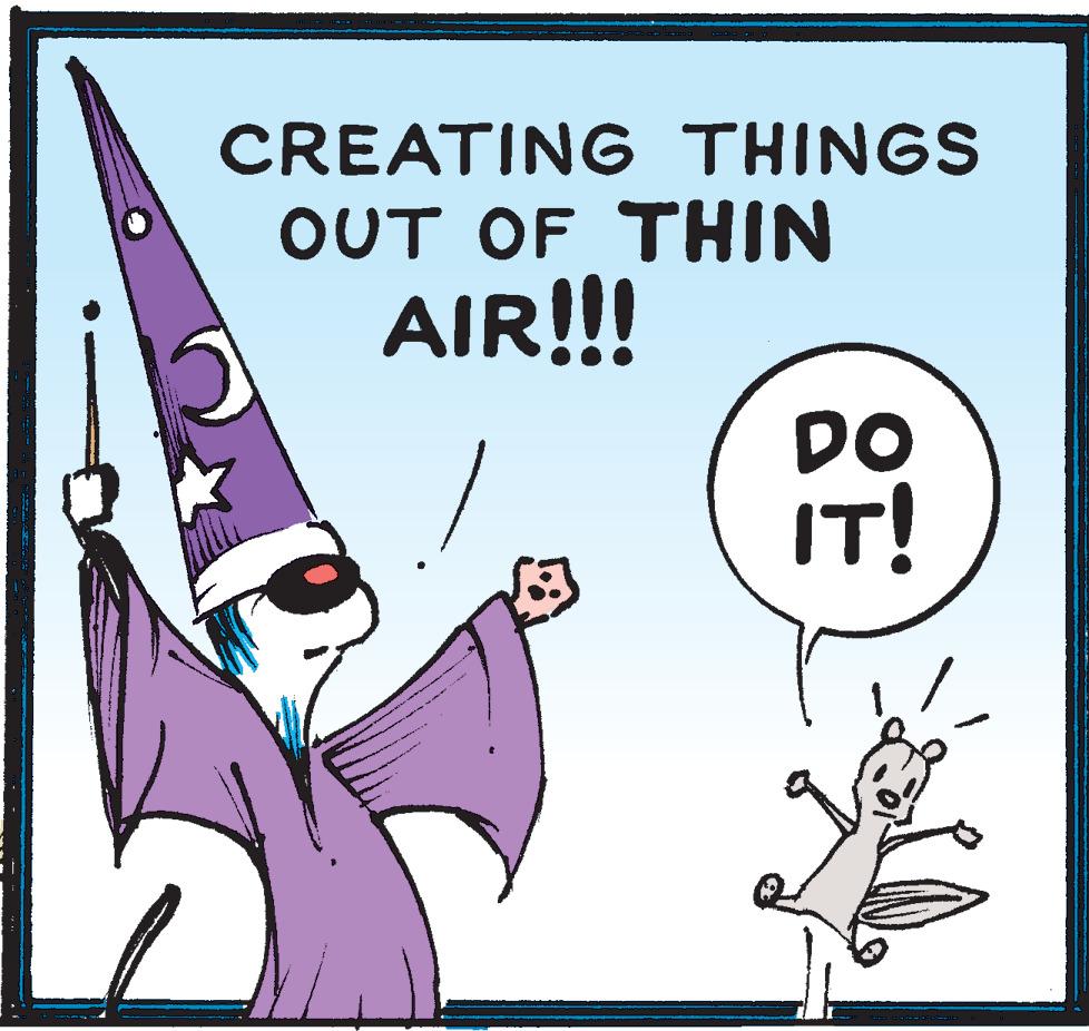 Fictional character OCR: CREATING THINGS OUT OF THIN AIR!!! DO IT! CREATING THINGS OUT OF THIN AIR!!! DO IT!