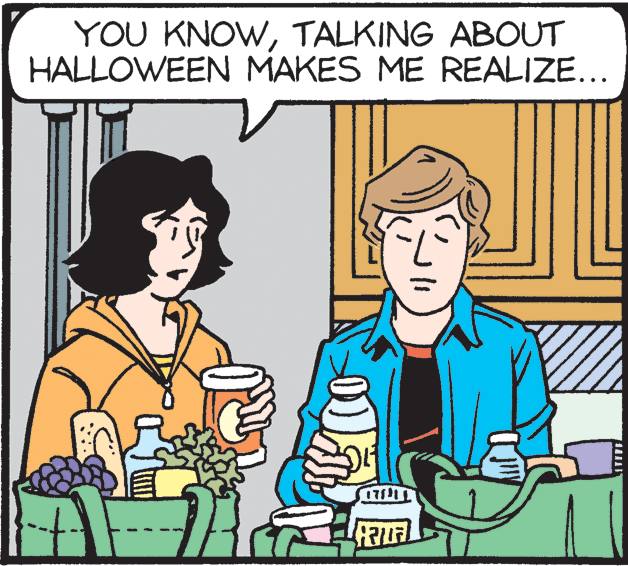 Comics OCR: YOU KNOWTALKING ABOUT HALLOWEEN MAKES ME REALIZE... YOU KNOWTALKING ABOUT HALLOWEEN MAKES ME REALIZE...