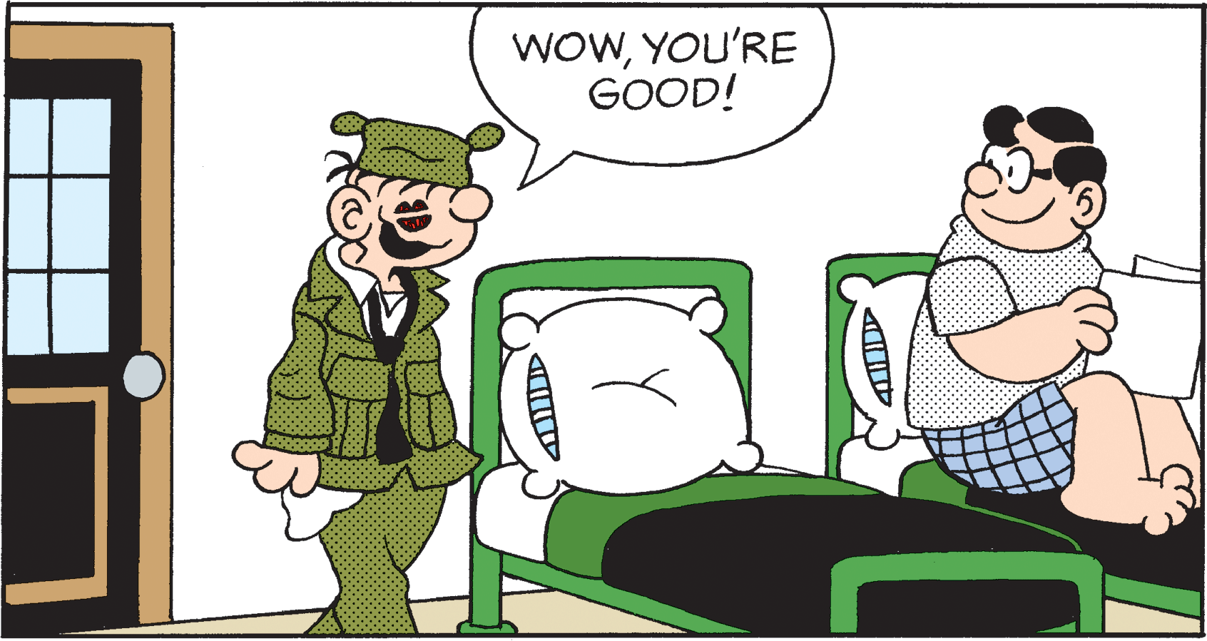 Fictional character OCR: WOWYOU'RE GOOD! WOWYOU'RE GOOD!