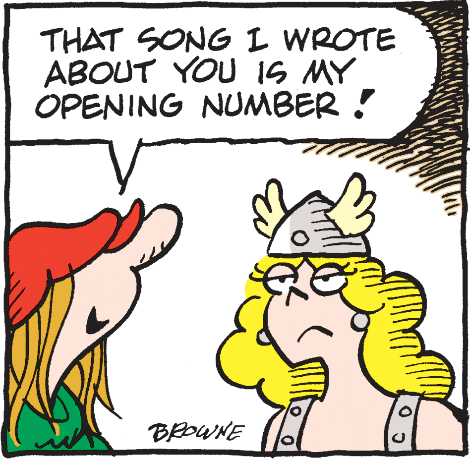 Pleased OCR: THAT SONG I WROTE ABOUT YOU IS MY OPENING NUMBER ! BROWNE THAT SONG I WROTE ABOUT YOU IS MY OPENING NUMBER ! BROWNE