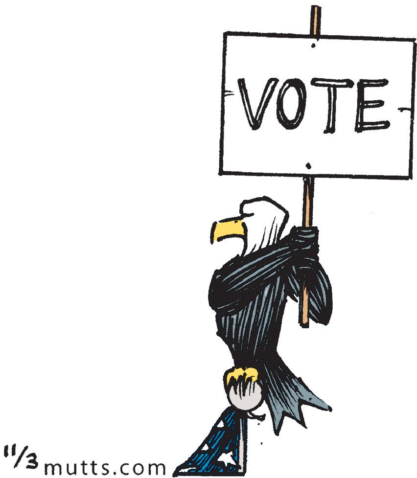 Clip art OCR: VOTE /3 mutts.com VOTE /3 mutts.com