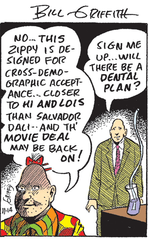 Gesture OCR: Bree GRIFFITHH NO. THIS ZIPPY IS DE- SIGNED FOR CROSS-DEMO- ORAPHIC ACCEPT- ANCE.. CLOSER TO HI AND LOIS THAN SALVADOR DALI--AND TH' MOVIE DEAL MAY BE BACK ON! SIGN ME UP...WILL THERE BE A DENTÁL PLAN? -14 Bree GRIFFITHH NO. THIS ZIPPY IS DE- SIGNED FOR CROSS-DEMO- ORAPHIC ACCEPT- ANCE.. CLOSER TO HI AND LOIS THAN SALVADOR DALI--AND TH' MOVIE DEAL MAY BE BACK ON! SIGN ME UP...WILL THERE BE A DENTÁL PLAN? -14