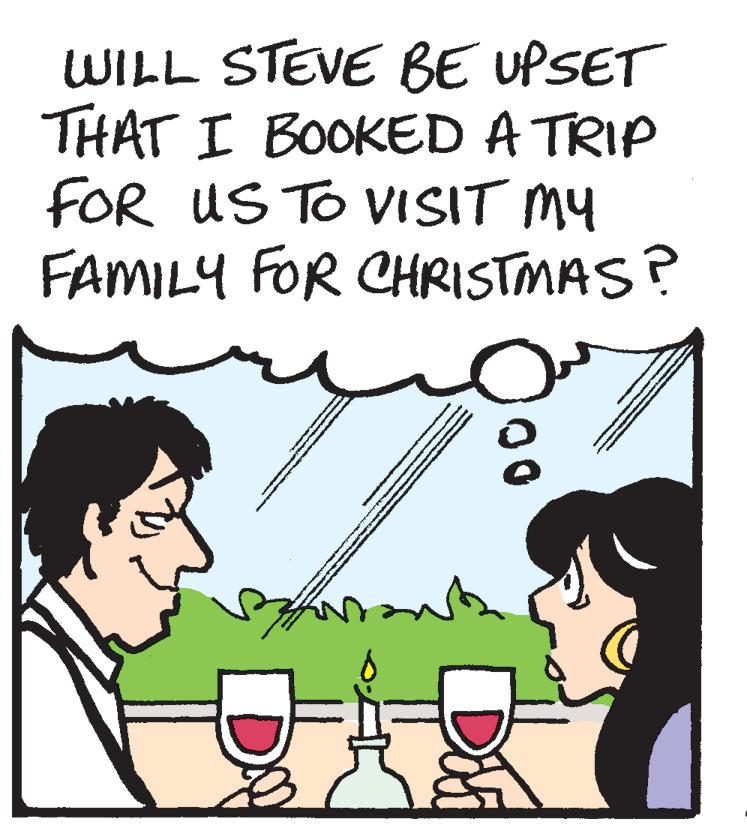 Black hair OCR: WILL STEVE BE UPSET THAT I BOOKED A TRIP FOR US To VISIT MY FAMILY FOR CHRISTMAS? WILL STEVE BE UPSET THAT I BOOKED A TRIP FOR US To VISIT MY FAMILY FOR CHRISTMAS?