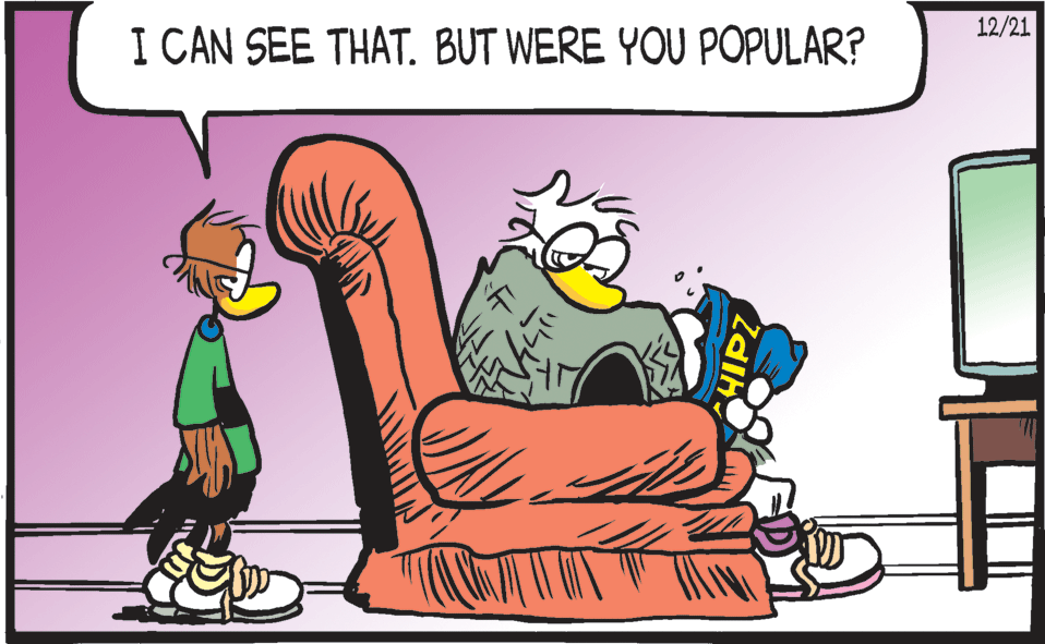 Fictional character OCR: 12/21 I CAN SEE THAT. BUT WERE YOU POPULAR? 12/21 I CAN SEE THAT. BUT WERE YOU POPULAR?