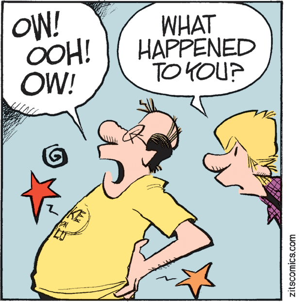 Gesture OCR: OW! OOH! OW! WHAT HAPPENED TO YOU? KE zitscomics.com OW! OOH! OW! WHAT HAPPENED TO YOU? KE zitscomics.com
