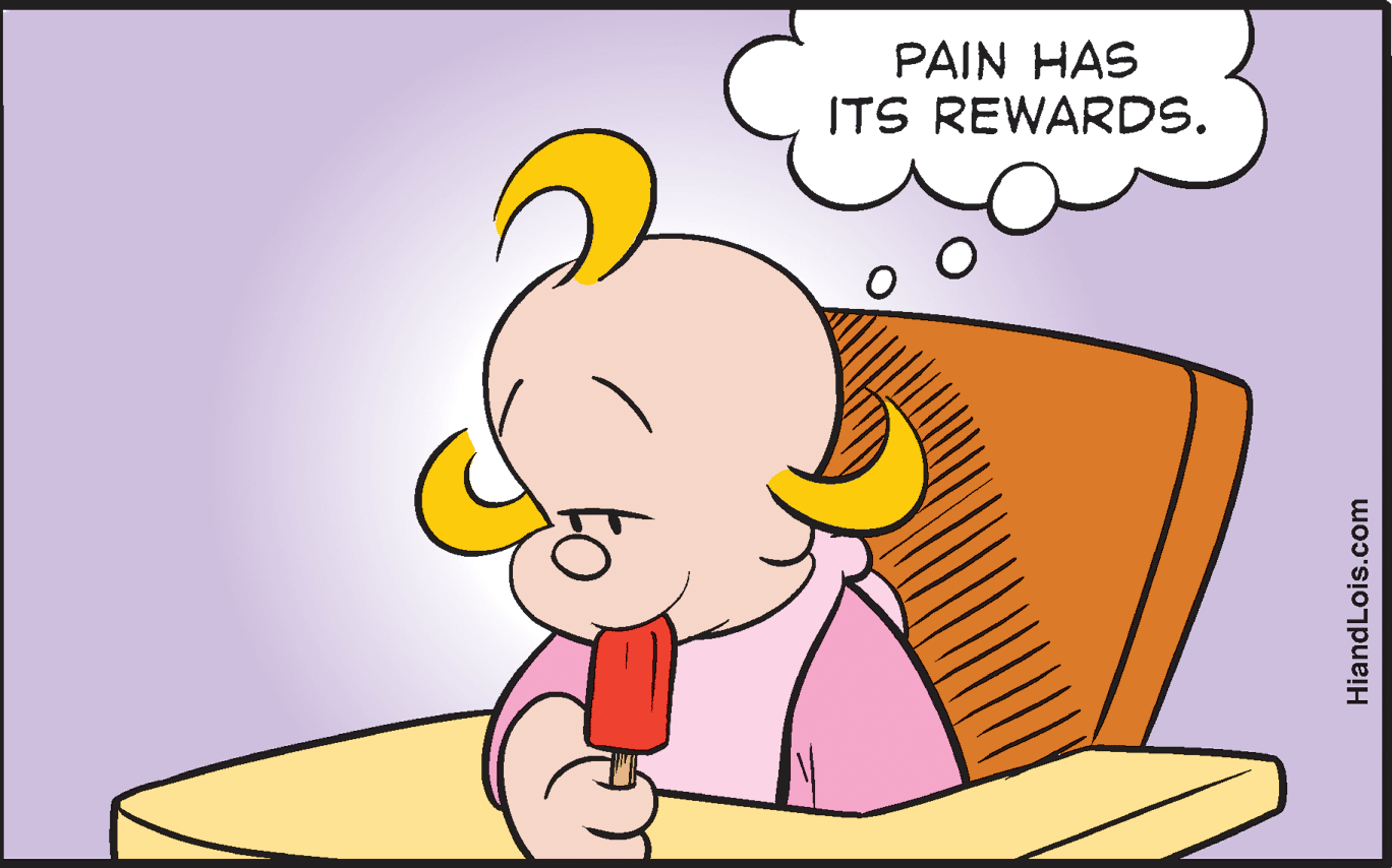 Sharing OCR: PAIN HAS ITS REWARDS. HiandLois.com PAIN HAS ITS REWARDS. HiandLois.com
