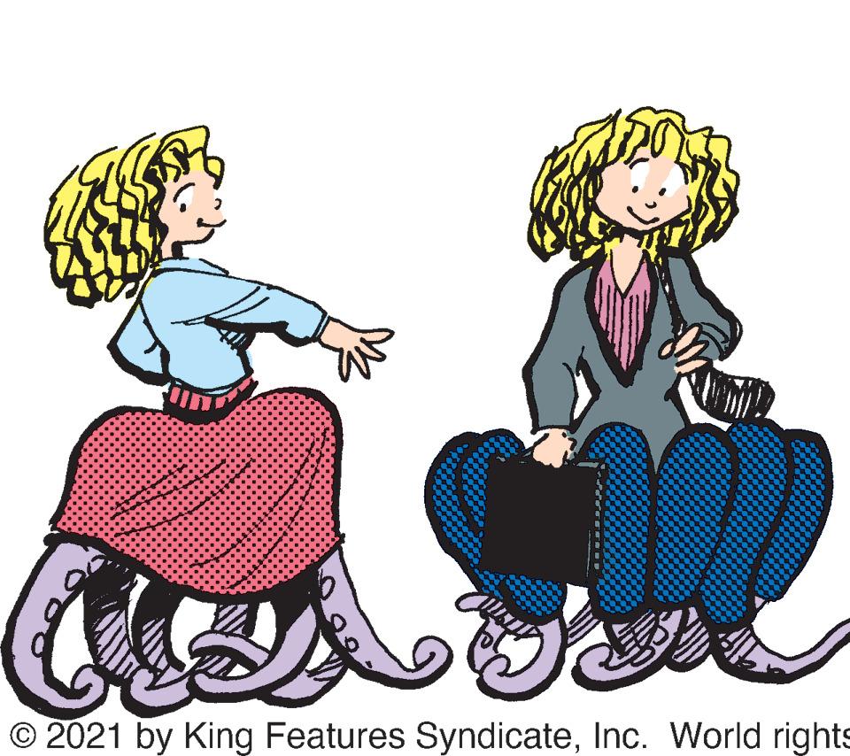 Illustration OCR: © 2021 by King Features SyndicateInc. World rights © 2021 by King Features SyndicateInc. World rights