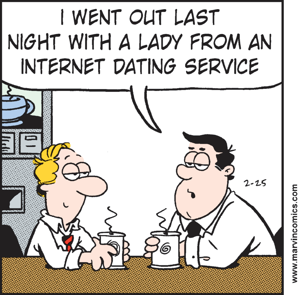 Happy OCR: I WENT OUT LAST NIGHT WITH A LADY FROM AN INTERNET DATING SERVICE 2-25 www.marvincomics.com I WENT OUT LAST NIGHT WITH A LADY FROM AN INTERNET DATING SERVICE 2-25 www.marvincomics.com