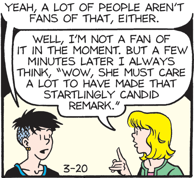 Human OCR: YEAHA LOT OF PEOPLE AREN'T FANS OF THATEITHER. WELLI'M NOT A FAN OF IT IN THE MOMENT. BUT A FEW MINUTES LATER I ALWAYS THINKSHE MUST CARE A LÓT TO HAVE MADE THAT STARTLINGLY CANDID REMARK." 3-20 YEAHA LOT OF PEOPLE AREN'T FANS OF THATEITHER. WELLI'M NOT A FAN OF IT IN THE MOMENT. BUT A FEW MINUTES LATER I ALWAYS THINKSHE MUST CARE A LÓT TO HAVE MADE THAT STARTLINGLY CANDID REMARK." 3-20