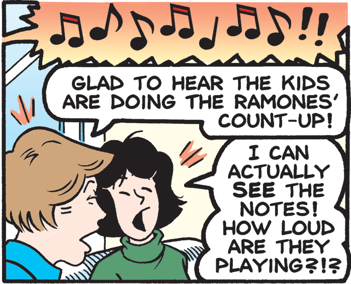 Sharing OCR: GLAD TO HEAR THE KIDS ARE DOING THE RAMONES' COUNT-UP! I CAN ACTUALLY SEE THE NOTES! HOW LOUD ARE THEY PLAYING?!? GLAD TO HEAR THE KIDS ARE DOING THE RAMONES' COUNT-UP! I CAN ACTUALLY SEE THE NOTES! HOW LOUD ARE THEY PLAYING?!?