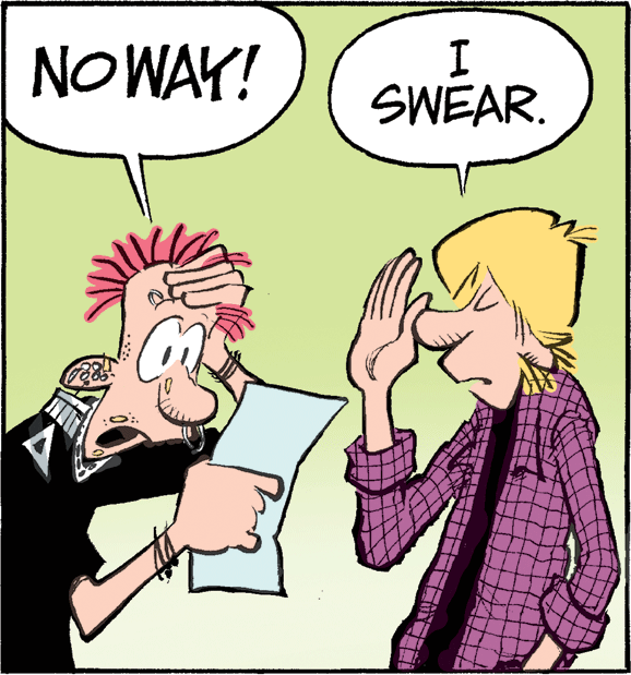 Mammal OCR: NOWAY! SWEAR. NOWAY! SWEAR.