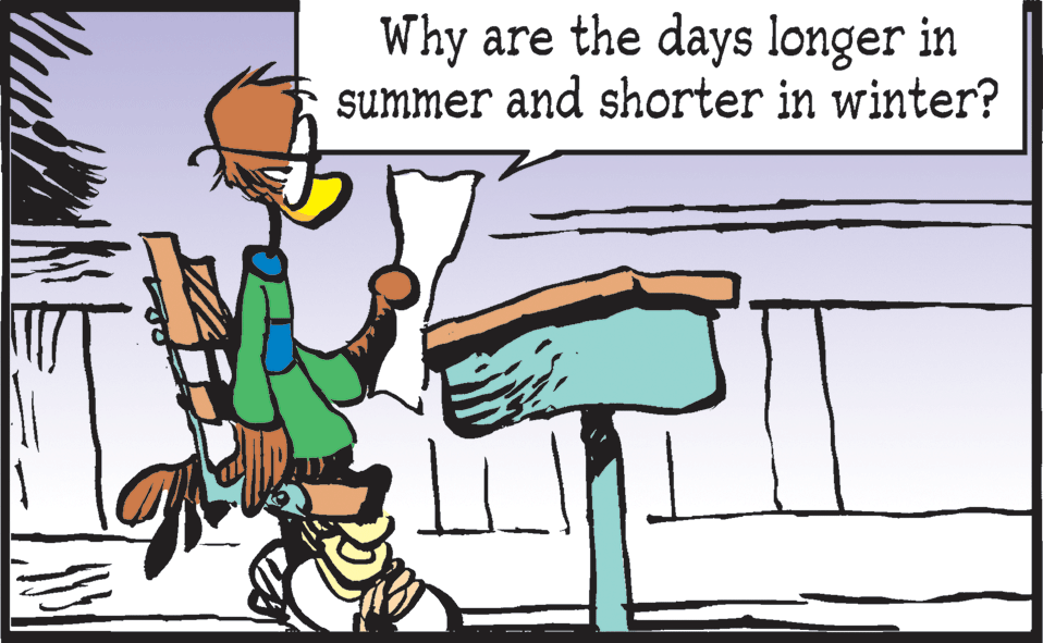 Parallel OCR: Why are the days longer in summer and shorter in winter? Why are the days longer in summer and shorter in winter?