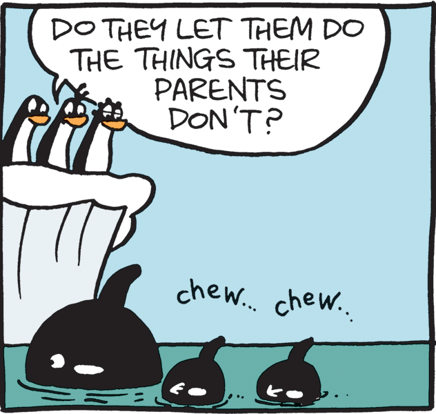 Adaptation OCR: DO THEY LET THEM DO THE THINGS THEIR PARENTS DON'T? chew... chew.. DO THEY LET THEM DO THE THINGS THEIR PARENTS DON'T? chew... chew..