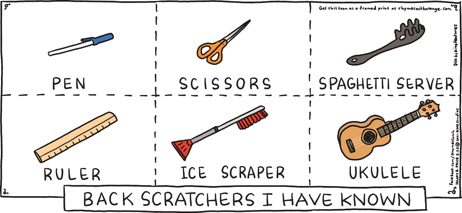 Graphics OCR: Get thisteen a tranad print at rhymeswitherange. cm SPAGHETTI SERVER PULPY FRES SCISSORS Rhymes PEN with Orange UKULELE ICE SCRAPER HIL ARY B. PRIce RULER BACK SCRATCHERS I HAVE KNOWN Get thisteen a tranad print at rhymeswitherange. cm SPAGHETTI SERVER PULPY FRES SCISSORS Rhymes PEN with Orange UKULELE ICE SCRAPER HIL ARY B. PRIce RULER BACK SCRATCHERS I HAVE KNOWN