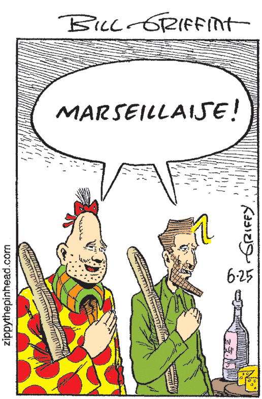 Baton OCR: BLu RIFFnt MARSEILLAISE! 6-25 zippythepinhead.com BLu RIFFnt MARSEILLAISE! 6-25 zippythepinhead.com