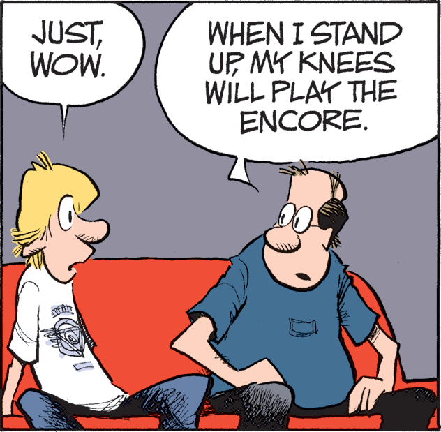 Interaction OCR: JUSTWOW. WHEN I STAND UP MY KNEES WILL PLAY THE ENCORE. JUSTWOW. WHEN I STAND UP MY KNEES WILL PLAY THE ENCORE.
