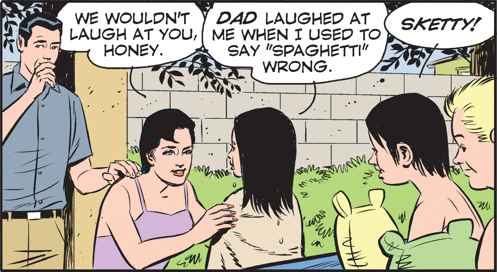 Gesture OCR: DAD LAUGHED AT LAUGH AT YOUME WHEN I USED TO SAY "SPAGHETTI" WRONG. WE WOULDN'T SKETTY! HONEY. DAD LAUGHED AT LAUGH AT YOUME WHEN I USED TO SAY "SPAGHETTI" WRONG. WE WOULDN'T SKETTY! HONEY.