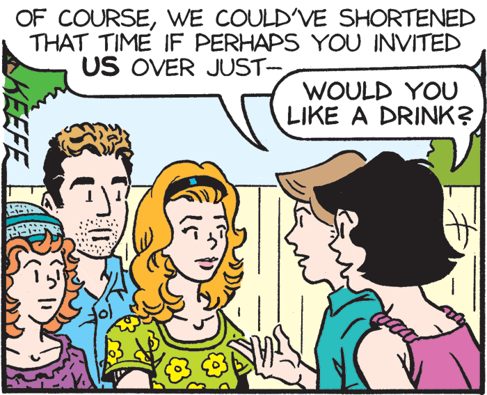 Organism OCR: OF COURSEWE COULD'VE SHORTENED THAT TIME IF PERHAPS YOU INVITED US OVER JUST- WOULD YOU LIKE A DRINK? KEEFE OF COURSEWE COULD'VE SHORTENED THAT TIME IF PERHAPS YOU INVITED US OVER JUST- WOULD YOU LIKE A DRINK? KEEFE